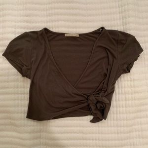 Tie Front Crop Top